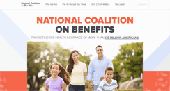 Desktop Screenshot of coalitiononbenefits.org